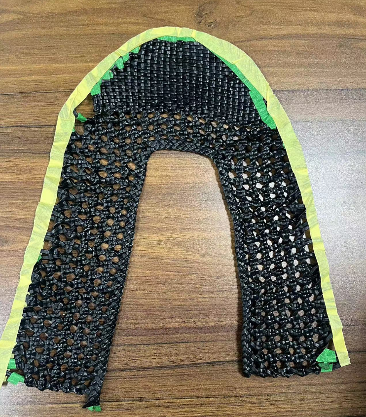 Crochet weaving