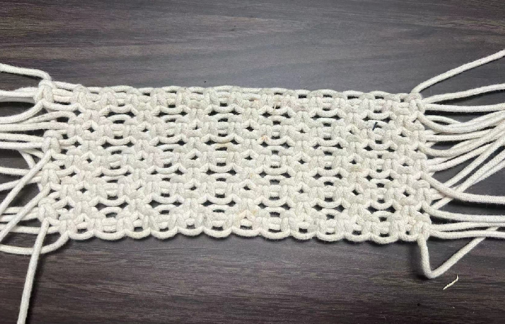 Crochet weaving